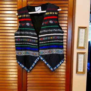 Multi Trimmed Vest Lined